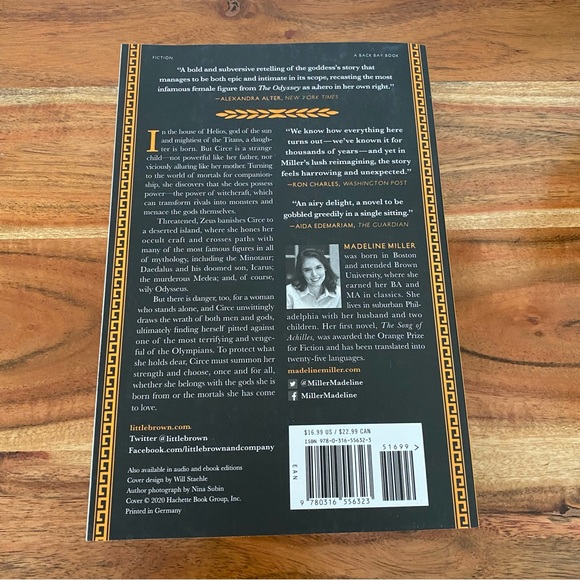 Circe by Madeline Miller, Paperback - Picture 3 of 7